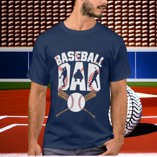 cool Baseball sports Dad word art T-Shirt