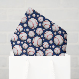Cool Baseball sports tiled pattern Tissue Paper