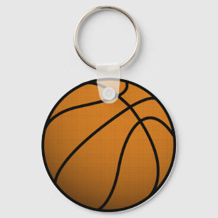 Cool Basketball and Custom Sports B Ball Key Ring