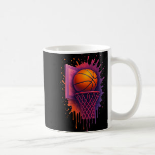 Cool Basketball Apparel With Retro Colours And Sla Coffee Mug