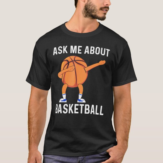 Cool Basketball Art For Men Women Dabbing Ball Tea T-Shirt (Front)