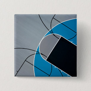 Cool Basketball Artwork 15 Cm Square Badge