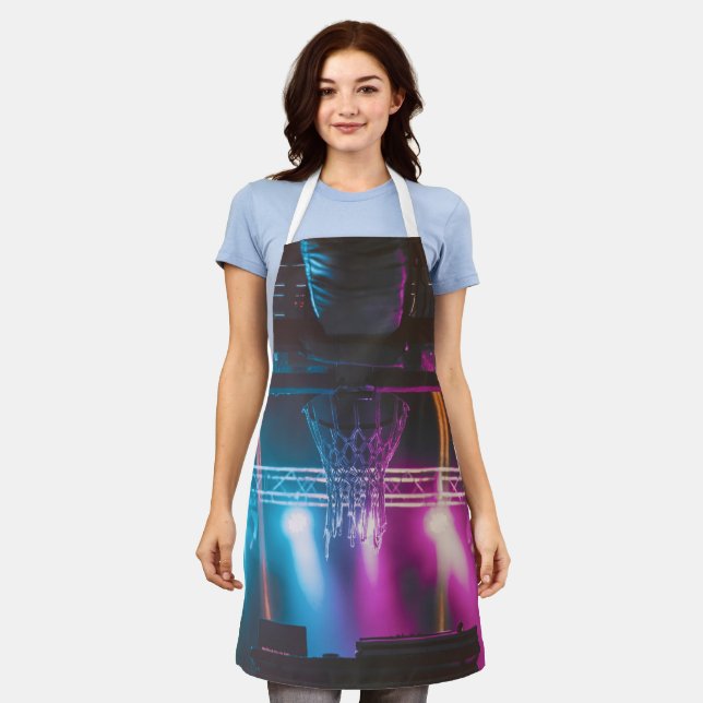 Cool Basketball Artwork Apron (Worn)