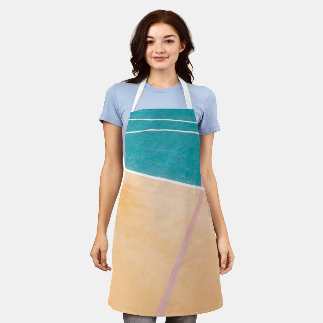 Cool Basketball Artwork Apron (Worn)