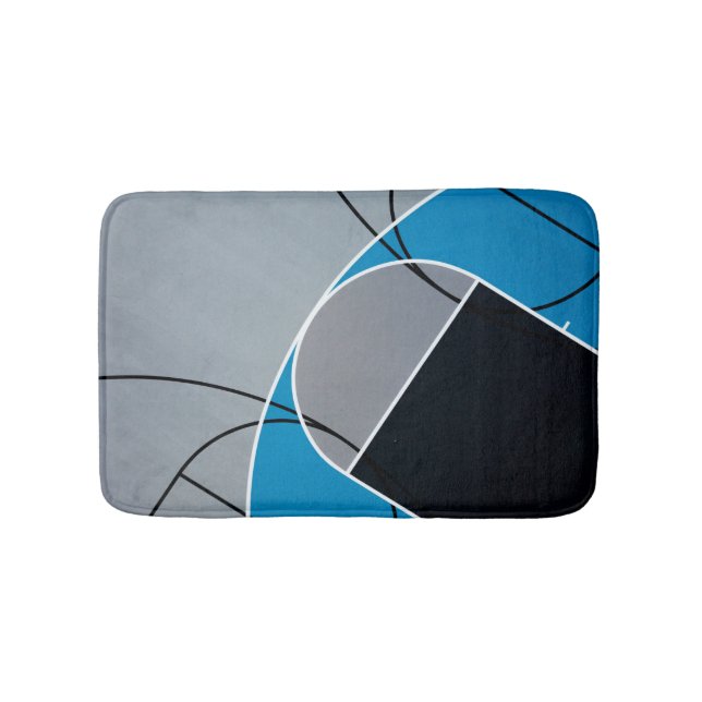 Cool Basketball Artwork Bath Mat (Front)