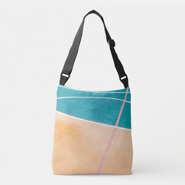 Cool Basketball Artwork Crossbody Bag (Front)