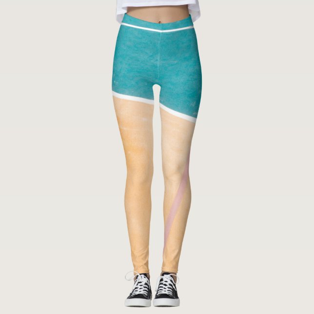 Cool Basketball Artwork Leggings (Front)