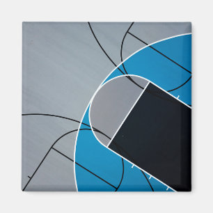 Cool Basketball Artwork Magnet