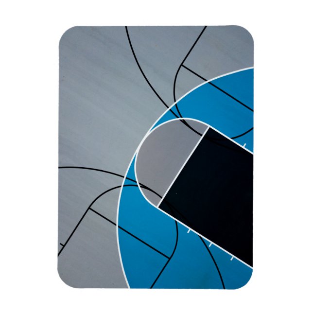 Cool Basketball Artwork Magnet (Vertical)