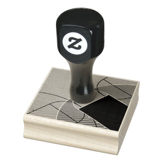 Cool Basketball Artwork Rubber Stamp (Stamp)