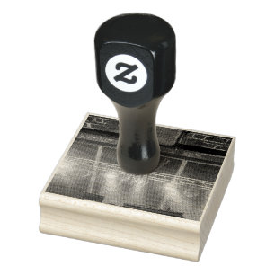Cool Basketball Artwork Rubber Stamp