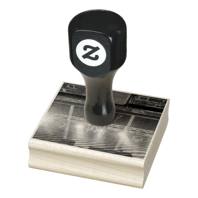 Cool Basketball Artwork Rubber Stamp (Stamp)
