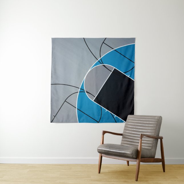Cool Basketball Artwork Tapestry (In Situ)