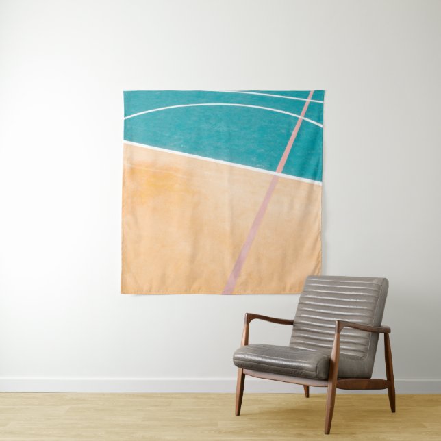 Cool Basketball Artwork Tapestry (In Situ)