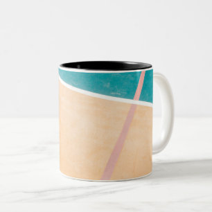 Cool Basketball Artwork Two-Tone Coffee Mug