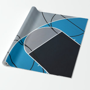 Cool Basketball Artwork Wrapping Paper