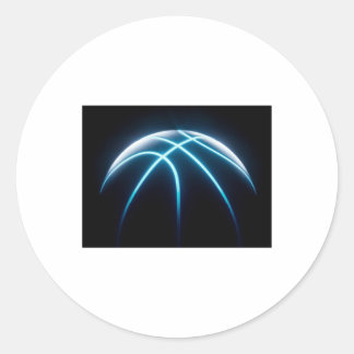 Cool Basketball Ball Classic Round Sticker