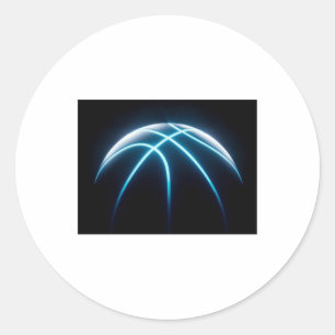 Cool Basketball Ball Classic Round Sticker