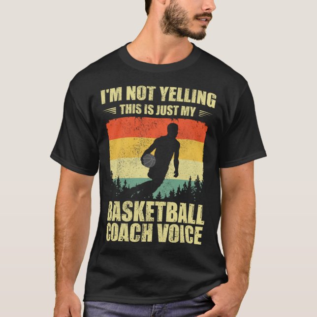 Cool Basketball Coach For Men Women Team Basketbal T-Shirt (Front)