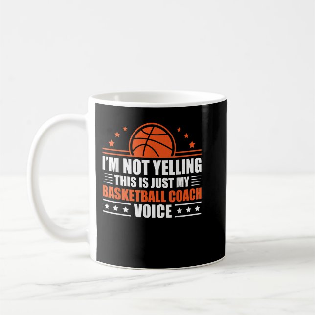 Cool Basketball Coach Men Women Basketball Coachin Coffee Mug (Left)
