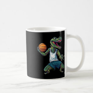 Cool Basketball Crocodile Coffee Mug