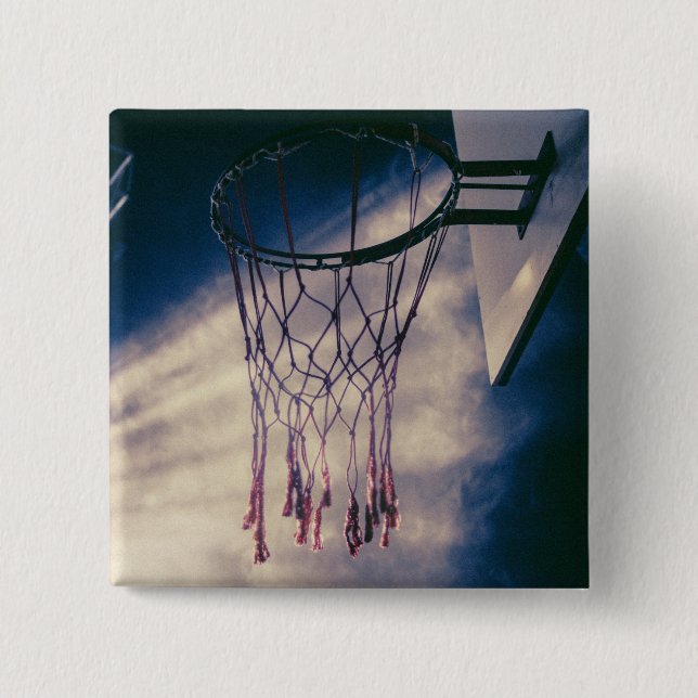 Cool Basketball Design 15 Cm Square Badge (Front)