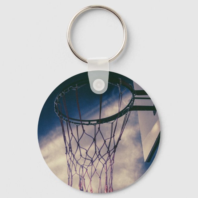 Cool Basketball Design Key Ring (Front)
