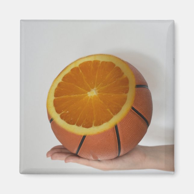 Cool Basketball Design Magnet (Front)