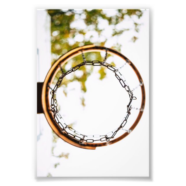 Cool Basketball Design Photo Print (Front)