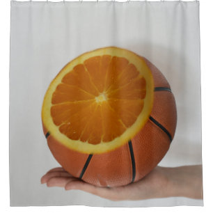 Cool Basketball Design Shower Curtain