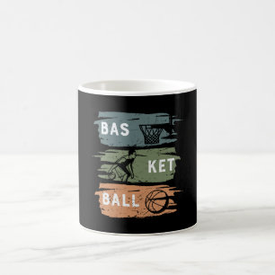 Cool Basketball Design with 3 colours Coffee Mug