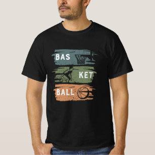 Cool Basketball Design with 3 colours T-Shirt