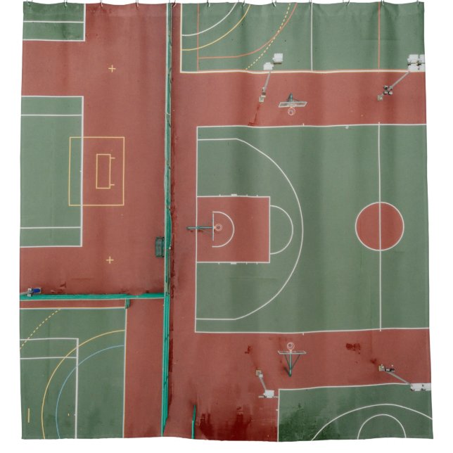 Cool Basketball Gift Shower Curtain (Front)