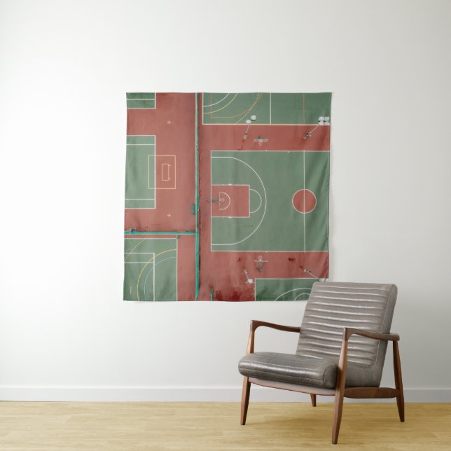 Cool Basketball Gift Tapestry (In Situ)