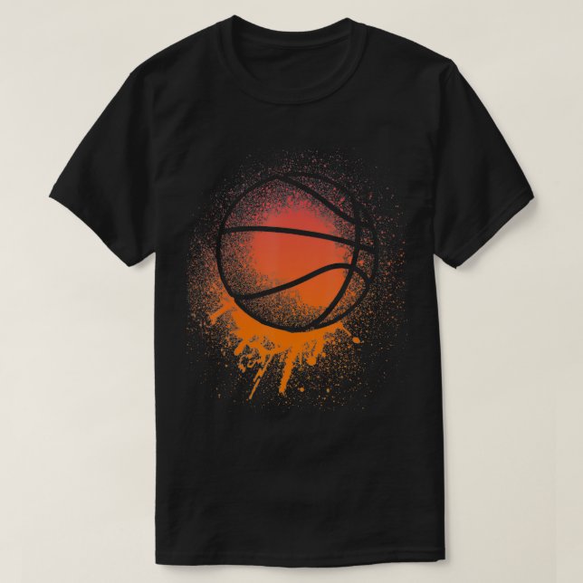 Cool Basketball Team Silhouette Bball Coach Sports T-Shirt (Design Front)