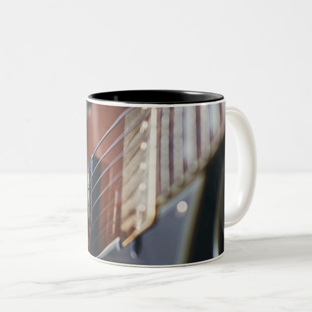 Cool Bass Guitar Two-Tone Coffee Mug (Front Right)