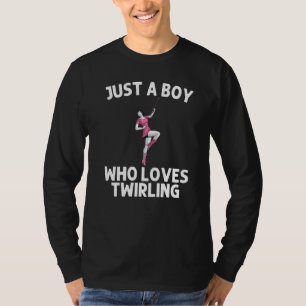 Cool Baton Twirling For Boys Kids Twirler Majorett T-Shirt