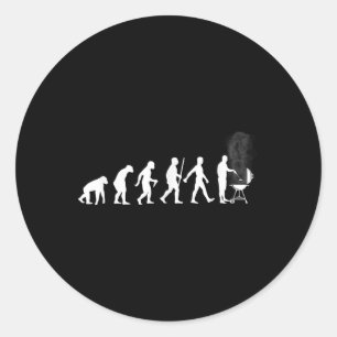 Cool Bbq Grilling Design For Men Women Barbecue Me Classic Round Sticker
