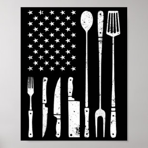 Cool Bbq Grilling Design For Men Women Barbecue Me Poster