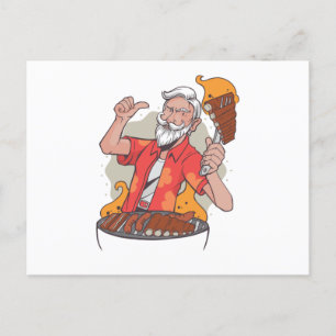 Cool BBQ Postcard