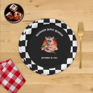 Cool BBQ Themed Family Reunion  Paper Plate