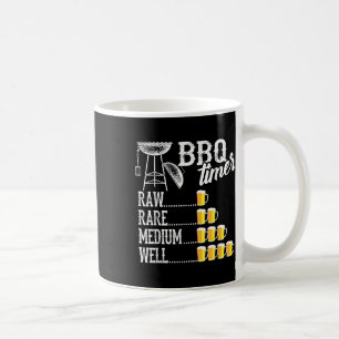 Cool Bbq Timer Raw Rare Medium Well Funny Beer Dri Coffee Mug