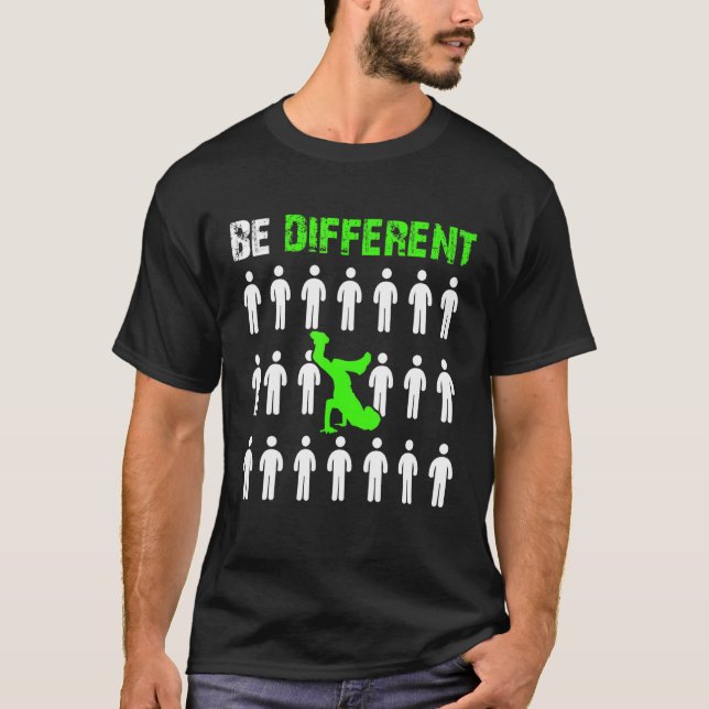 Cool Be Different Breakdancer Kid Hip Hop T-Shirt (Front)