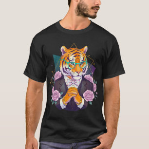 Cool Beach Opossum with Sunglasses and Orange Towe T-Shirt