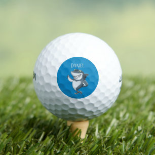 cool beach shark add name Golf Balls