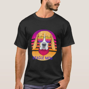 Cool Beagle Mum Dog Head Mother's Day T-Shirt