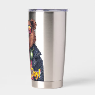 Cool Bear Dad Father’s Day Gift for Stylish Father Insulated Tumbler