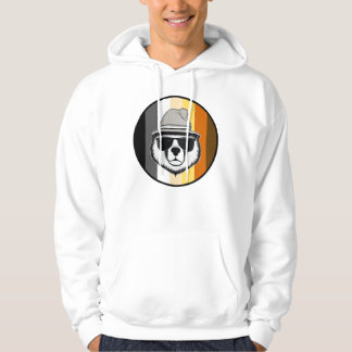 Cool Bear In Hat And Sunglasses. Bear Pride. Hoodie