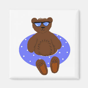 Cool Bear In Shades Magnet