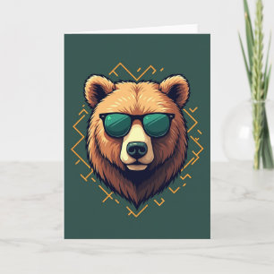 Cool Bear Moms Day Art Card
